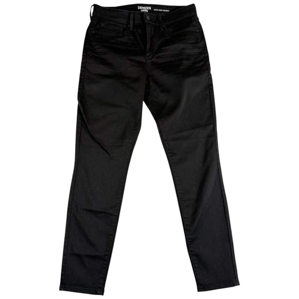 Denizen from Levi's Skinny Jeans Women 10 Medium Black Denim High Rise Dark Wash